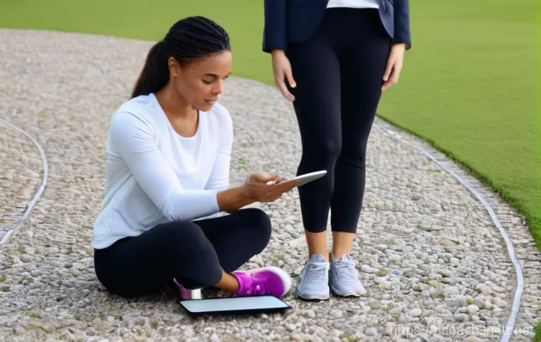 건강코칭 고객 유형별 접근법 - **Prompt 1: Navigating Health Information Overload**
    A wide shot of a diverse group of individua...