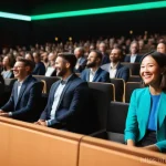 건강코칭 세미나 준비 및 발표 - A charismatic female health coach in her 30s with a warm and encouraging smile, dressed in smart cas...